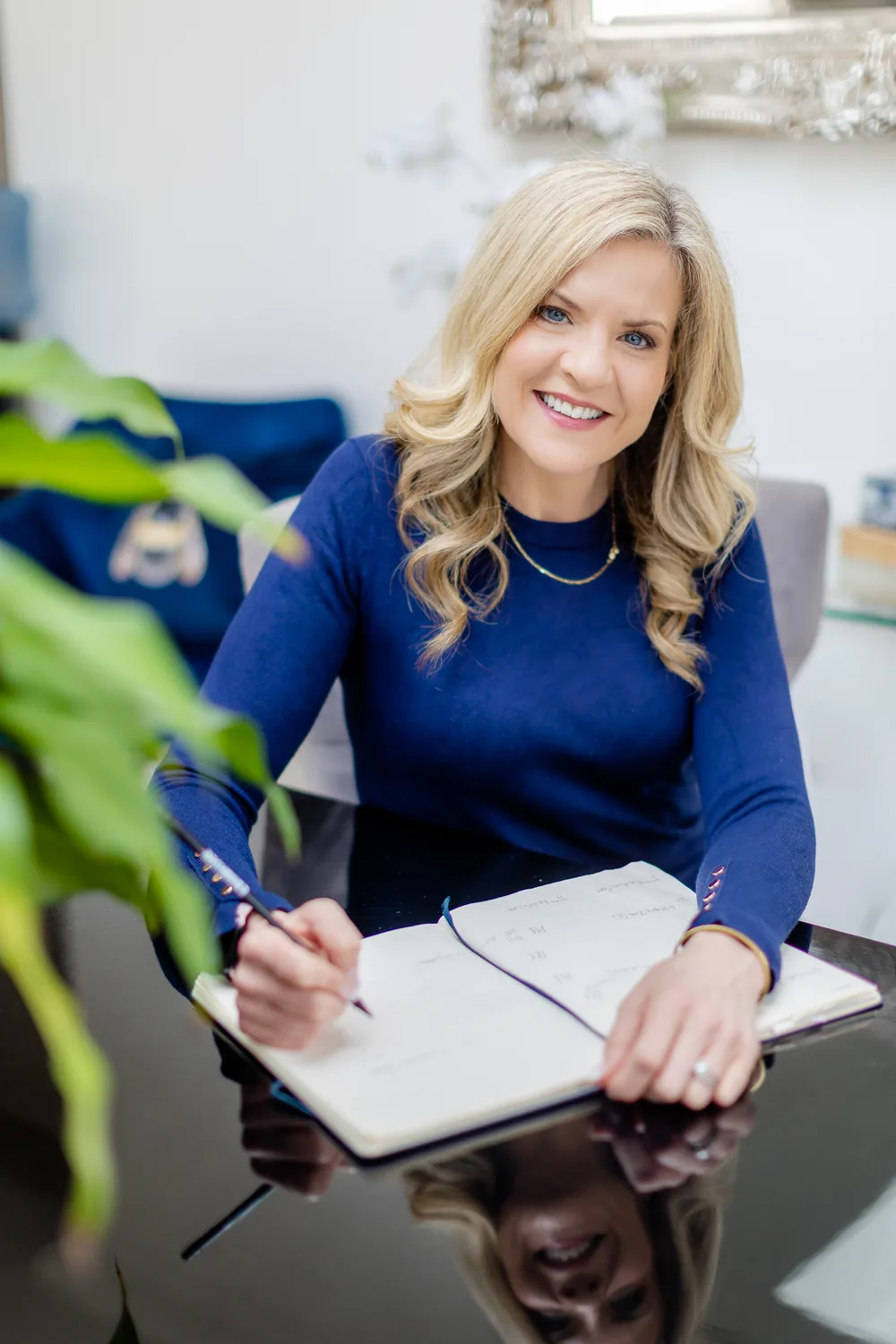 Sarah Stannard working with a client